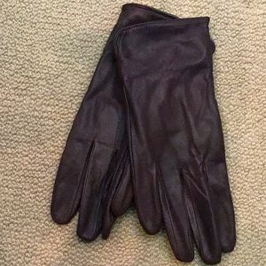 H&M lined brown leather XL gloves